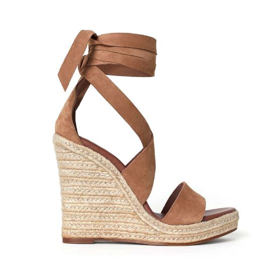Picture of Suede wedge heel sandals